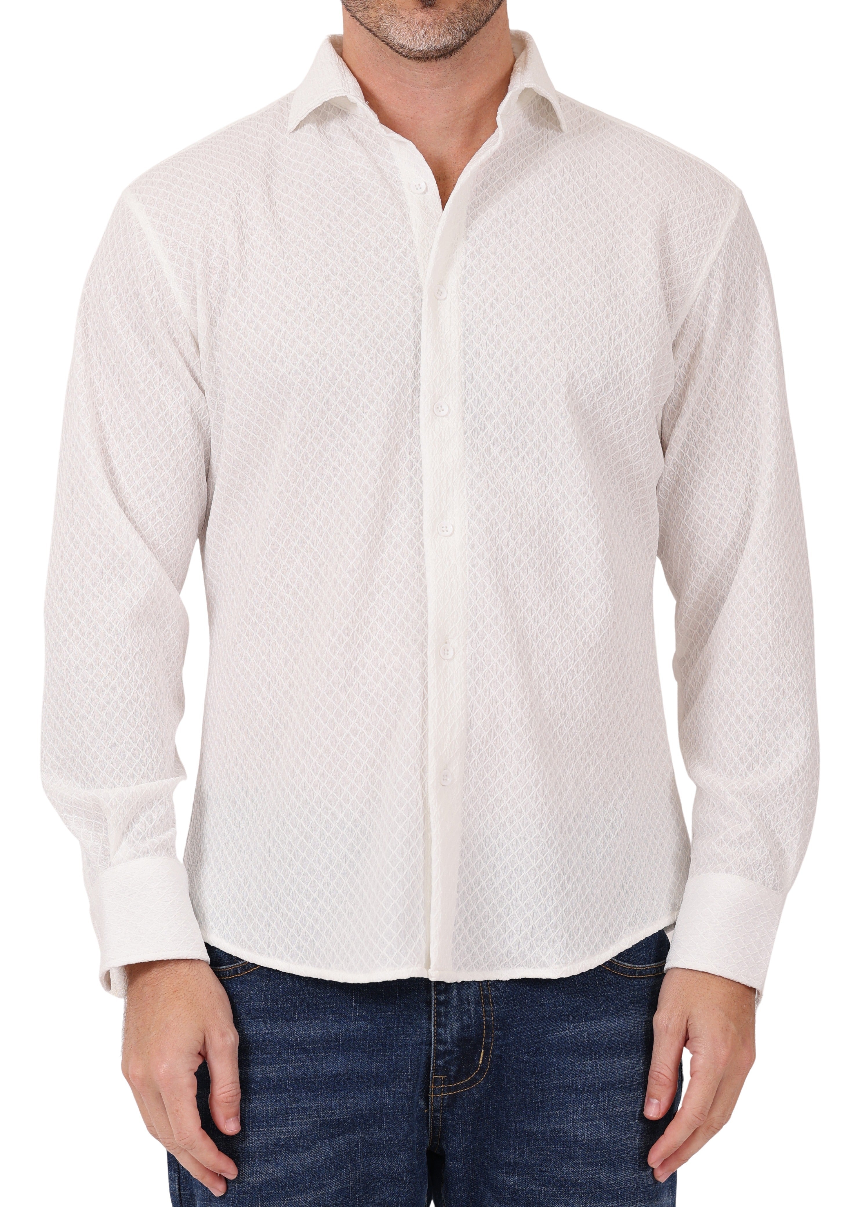 diamond weave dress shirt Hawes & Curtis Slim Fit Cream & Green Floral Diamond Weave Curtis Shirt | Cream/Green | Cotton