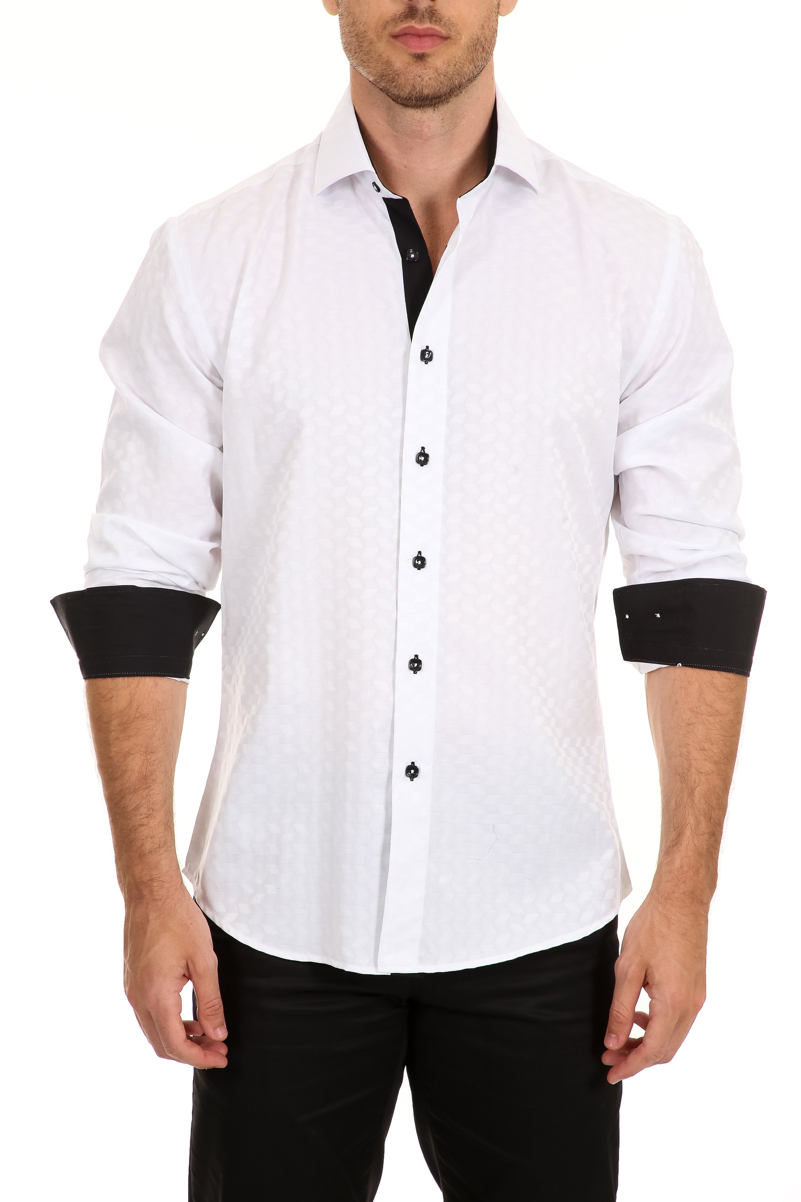 optical illusion dress shirt Regular Fit Long Sleeve Shirt