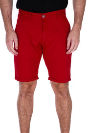 Men's Essentials Cotton Shorts Solid Red