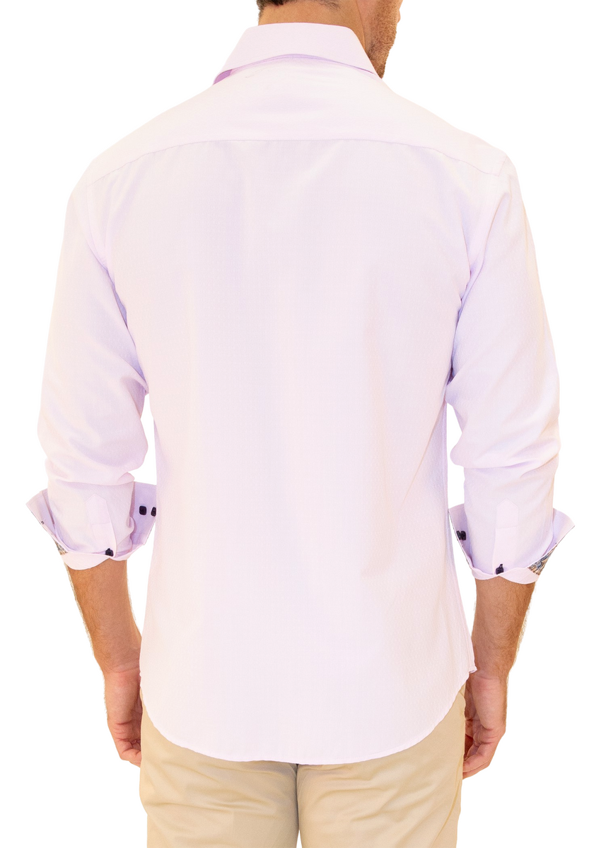 BESPOKE - Men's Pink Long Sleeve Dress Shirt - Modern Fit - 202518 -  www.bespokemoda.com– BESPOKE MODA