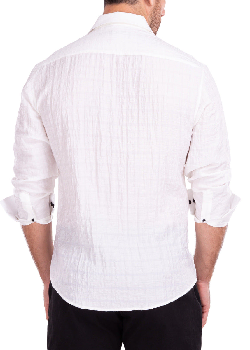 Linen Crinkle Shirt - White