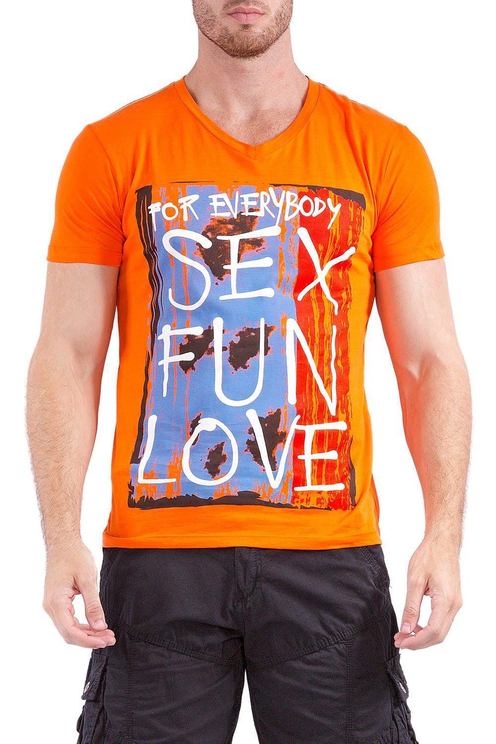 BESPOKE SPORT Orange Mens T Shirt 161432 - Main Image