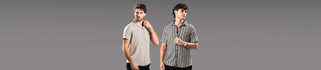 Men’s short sleeve button-up shirts