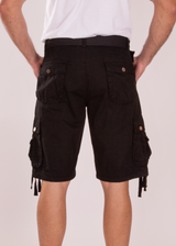 The Classic Cargo Shorts Solid Black