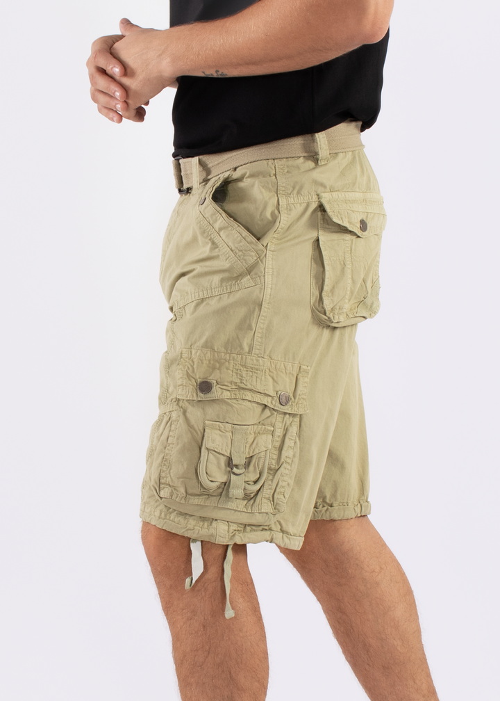 The Classic Cargo Shorts Solid Khaki