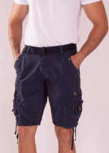 The Classic Cargo Shorts Solid Navy