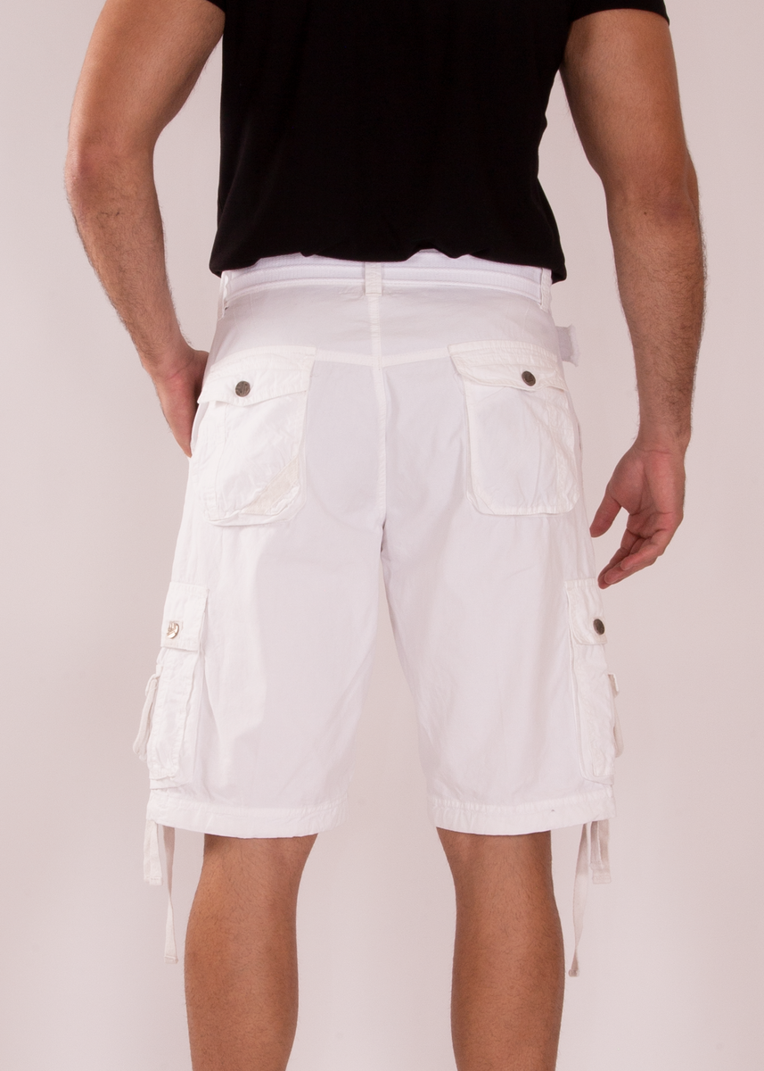 BESPOKE SPORT - White Cargo Shorts for Men - 153100 - www.bespokemoda ...