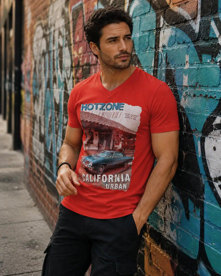California Urban 1989 Red Graphic Tee