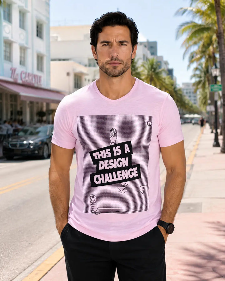 This Is A Design Challenge Graphic Tee Pink