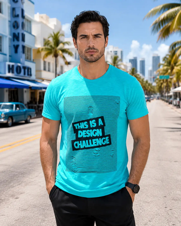 This Is A Design Challenge Graphic Tee Turquoise