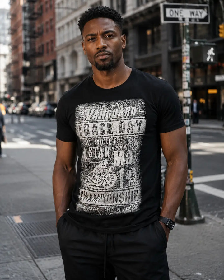 Vanguard Vintage Graphic Tee Black