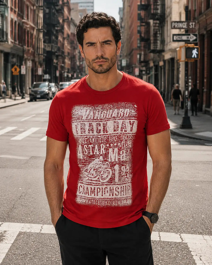 Vanguard Vintage Graphic Tee Red