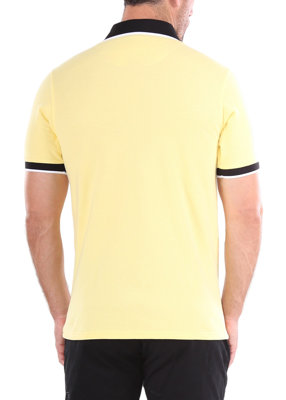 Men's Essentials Short Sleeve Polo Shirt Solid Yellow