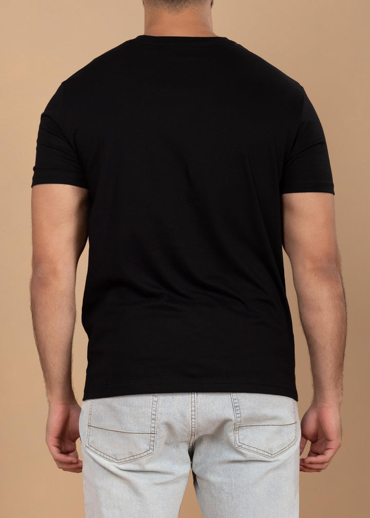 Solid Color Crew Neck T-Shirt