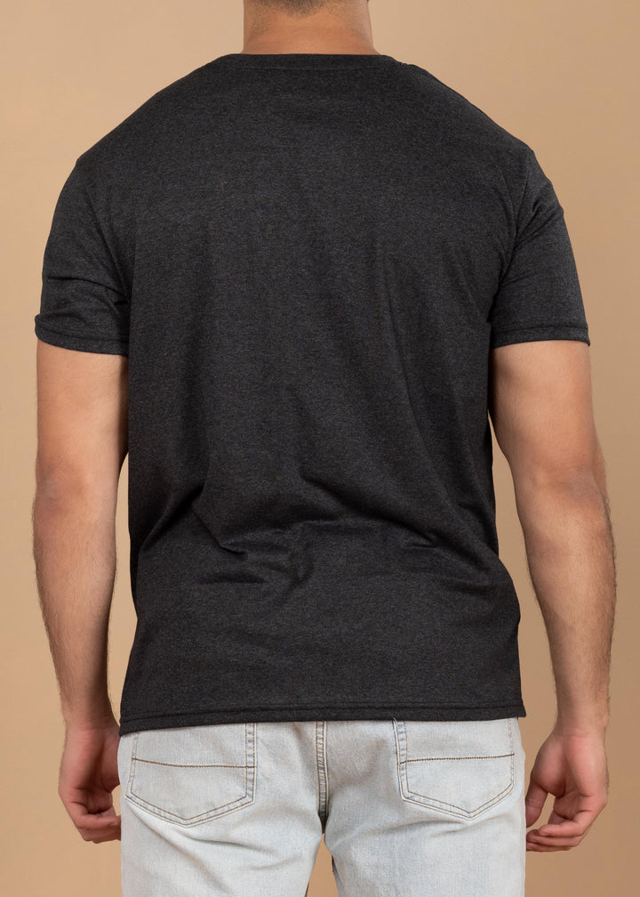 Solid Color Crew Neck T-Shirt