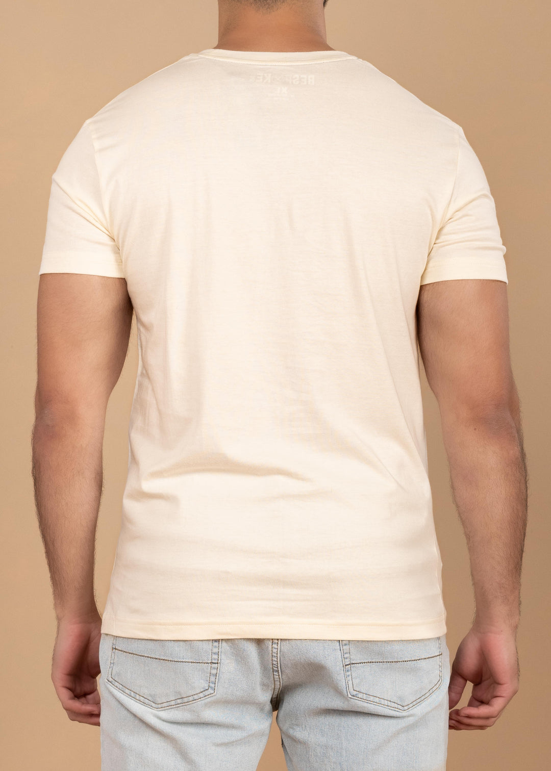 Solid Color Crew Neck T-Shirt