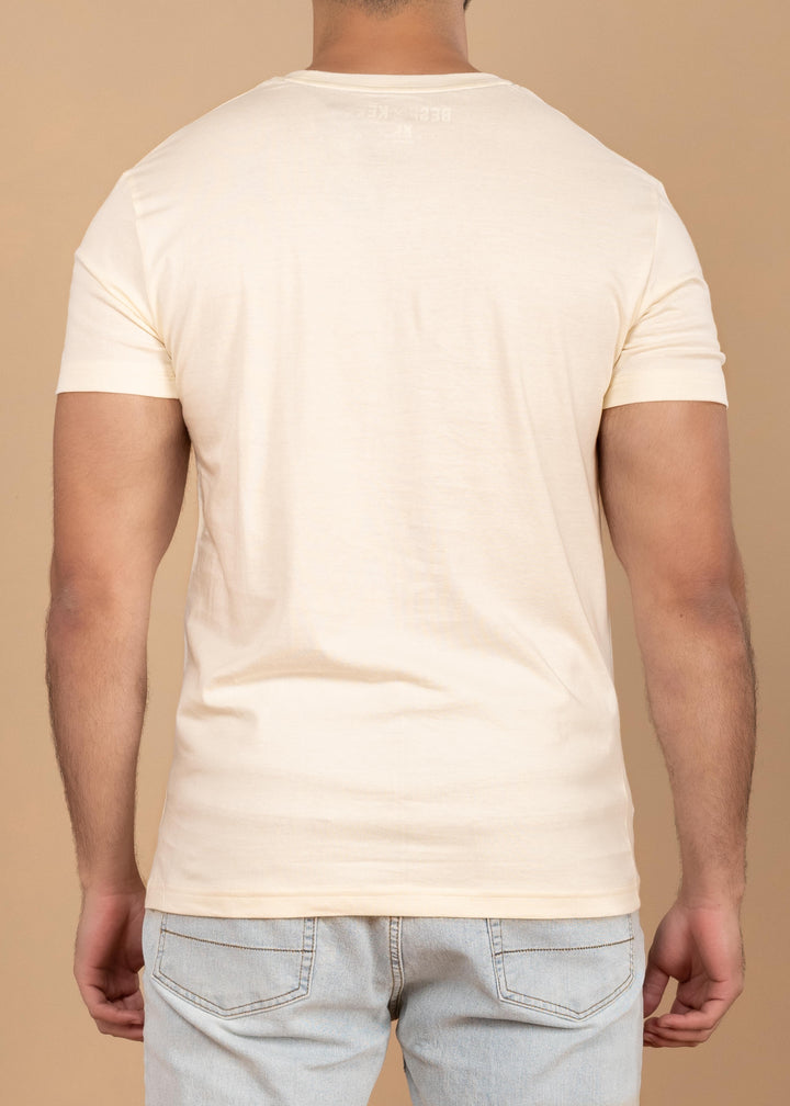 Solid Color Crew Neck T-Shirt