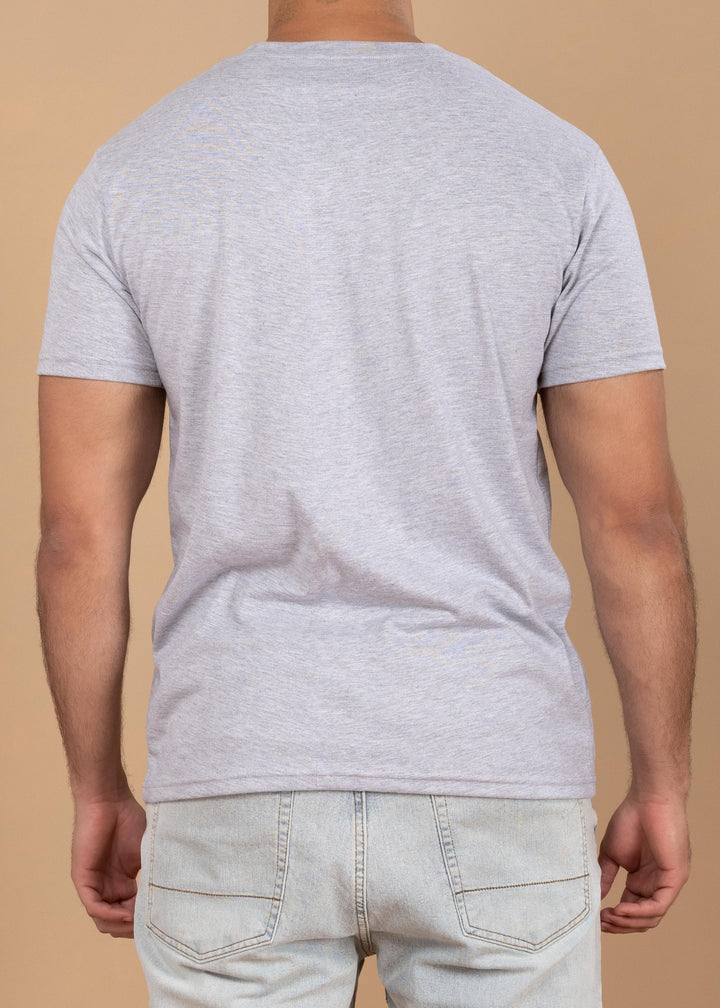 Solid Color Crew Neck T-Shirt