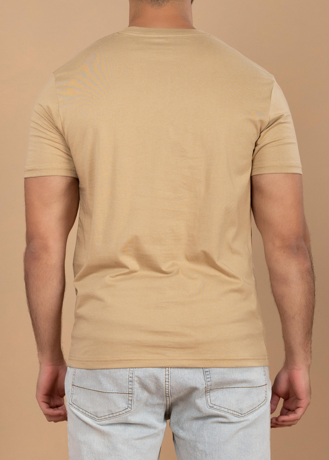 Solid Color Crew Neck T-Shirt