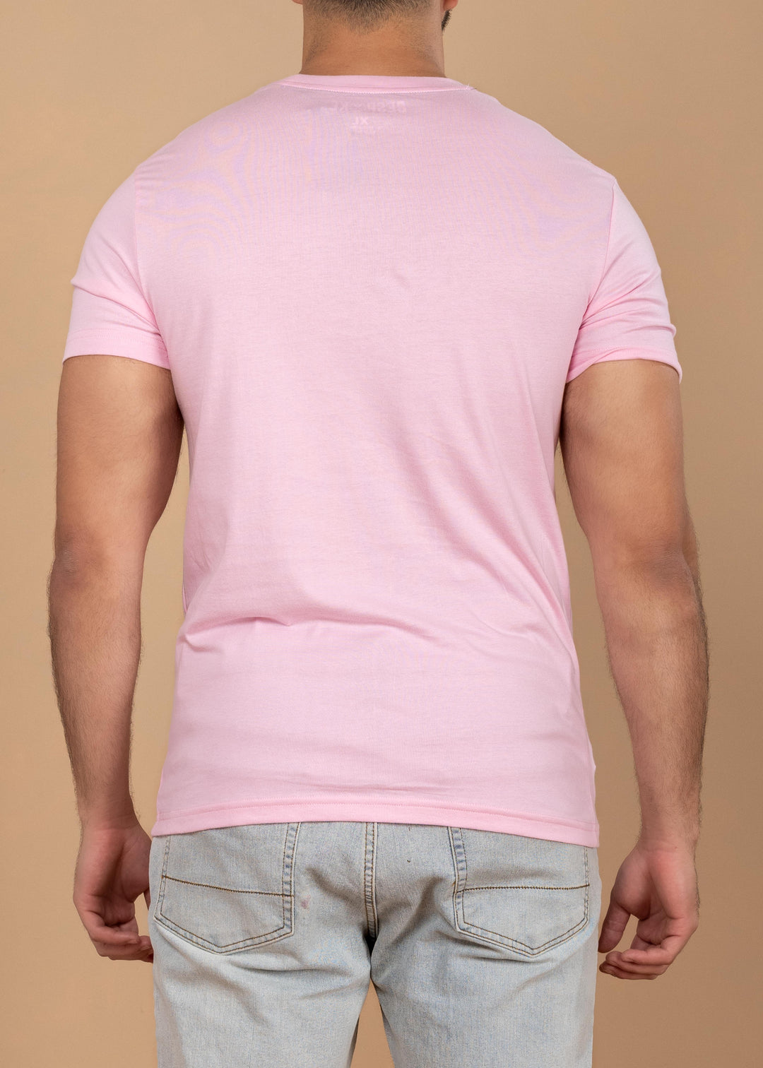 Solid Color Crew Neck T-Shirt