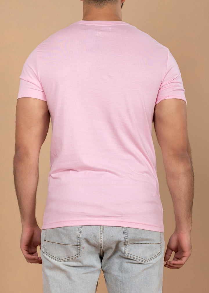 Solid Color Crew Neck T-Shirt