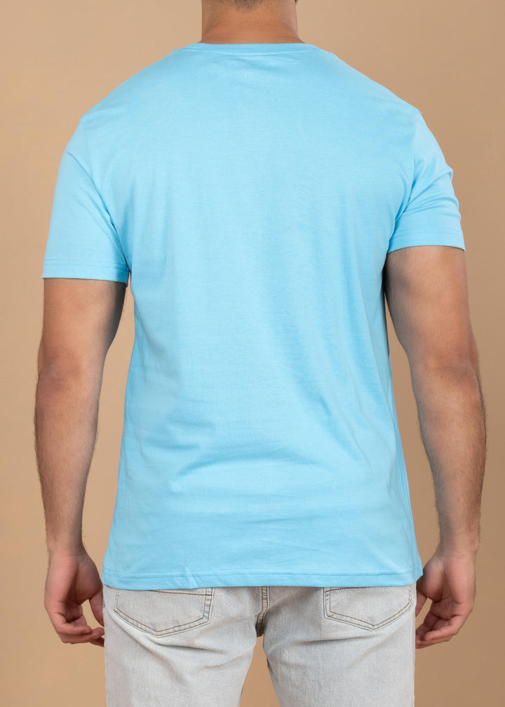 Solid Color Crew Neck T-Shirt