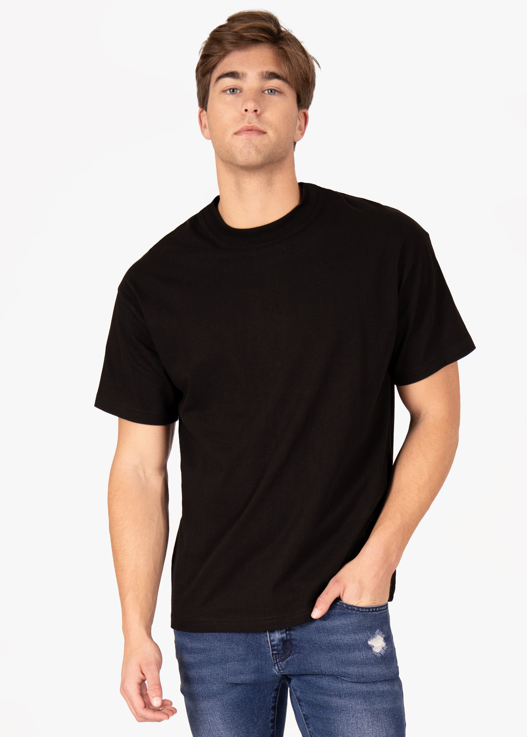 Solid Color Oversized Cotton T-Shirt