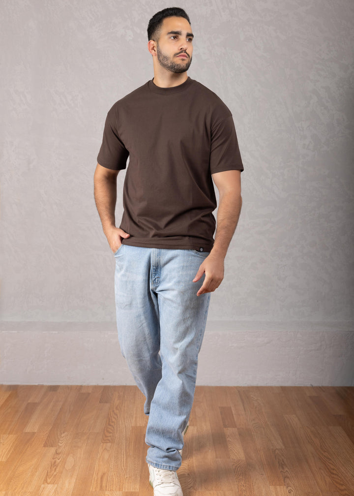 Solid Color Oversized Cotton T-Shirt