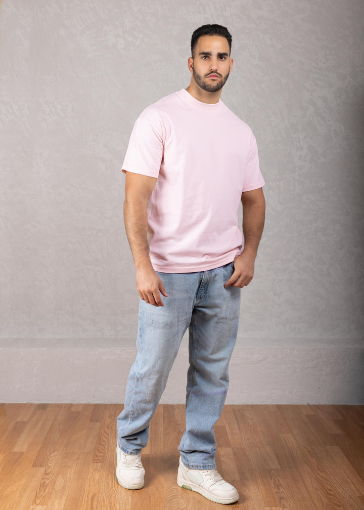 Solid Color Oversized Cotton T-Shirt