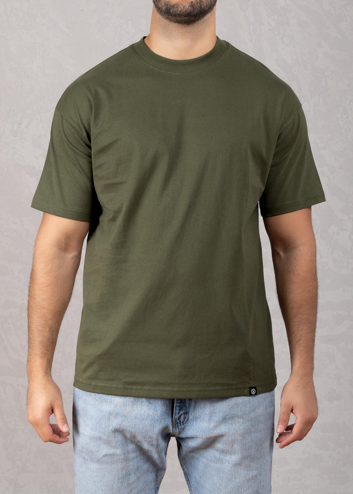 Solid Color Oversized Cotton T-Shirt