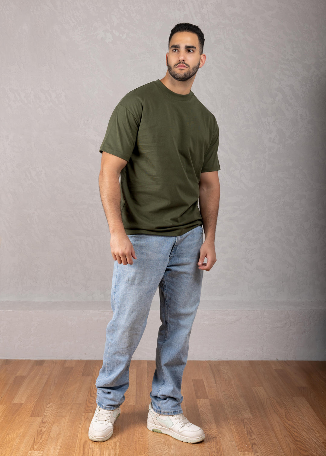 Solid Color Oversized Cotton T-Shirt