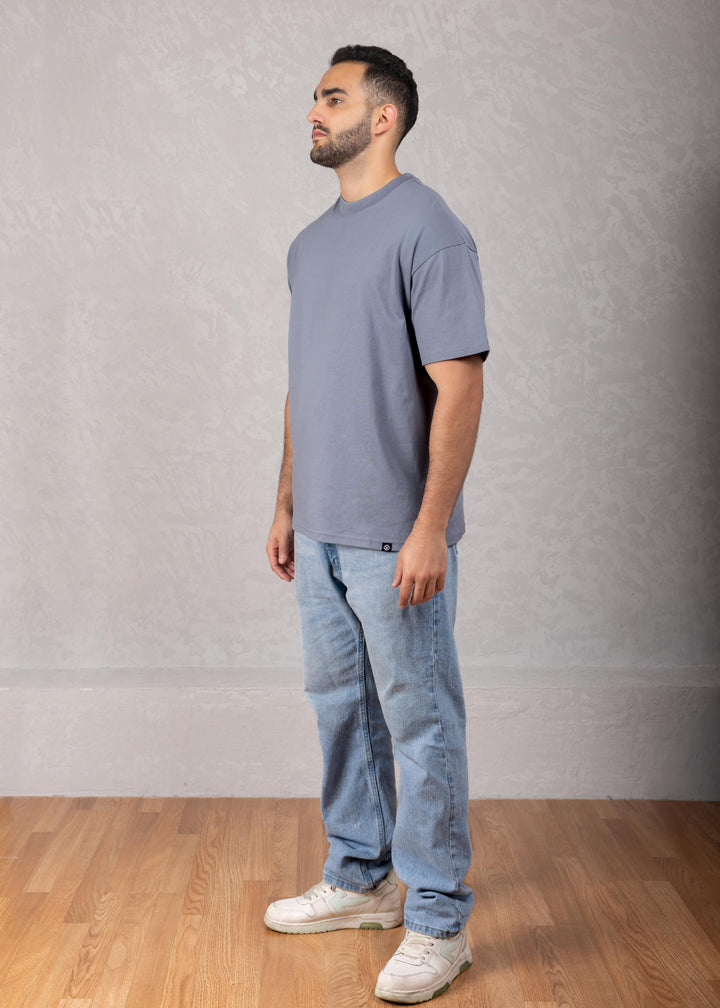 Solid Color Oversized Cotton T-Shirt