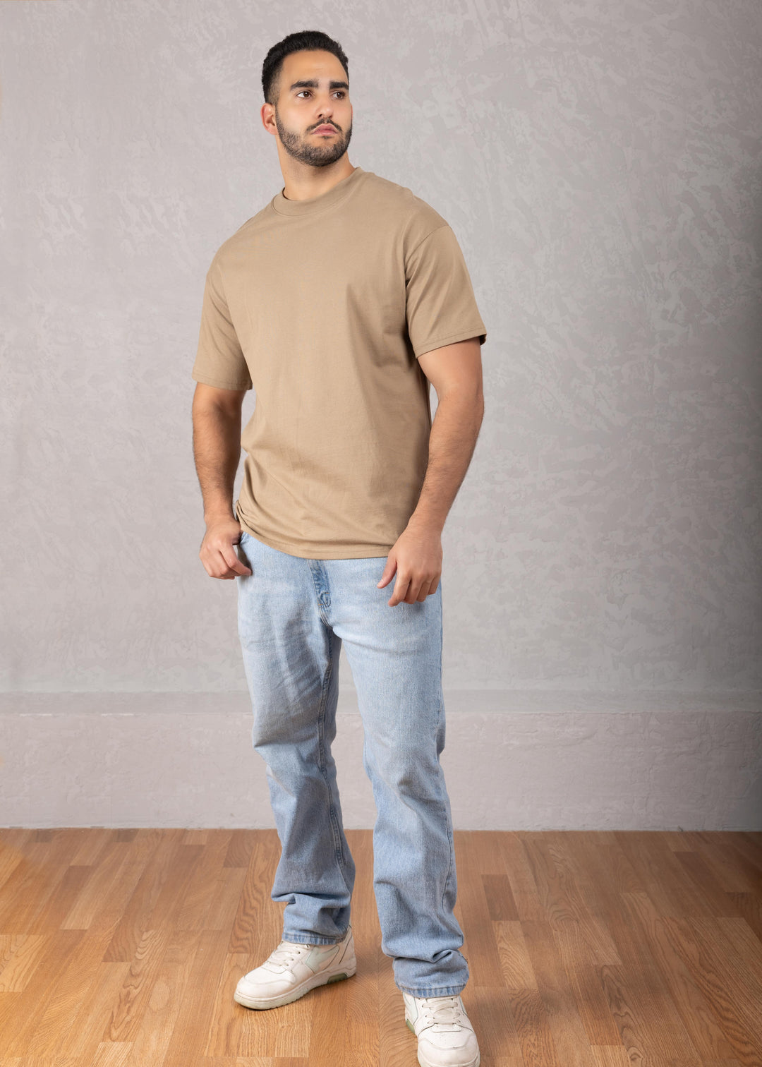 Solid Color Oversized Cotton T-Shirt