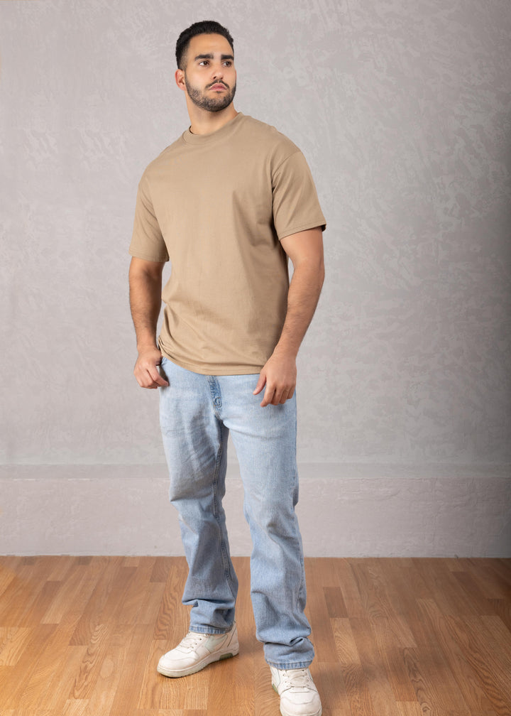 Solid Color Oversized Cotton T-Shirt