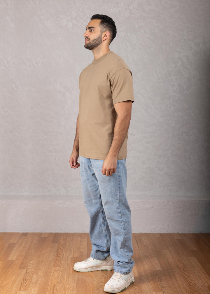 Solid Color Oversized Cotton T-Shirt