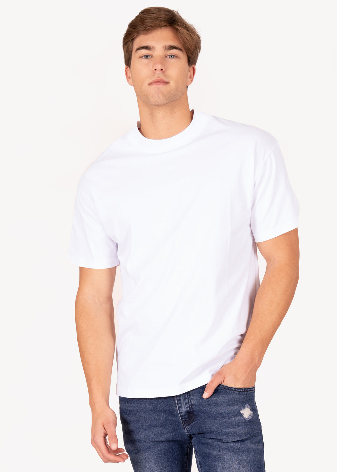 Solid Color Oversized Cotton T-Shirt