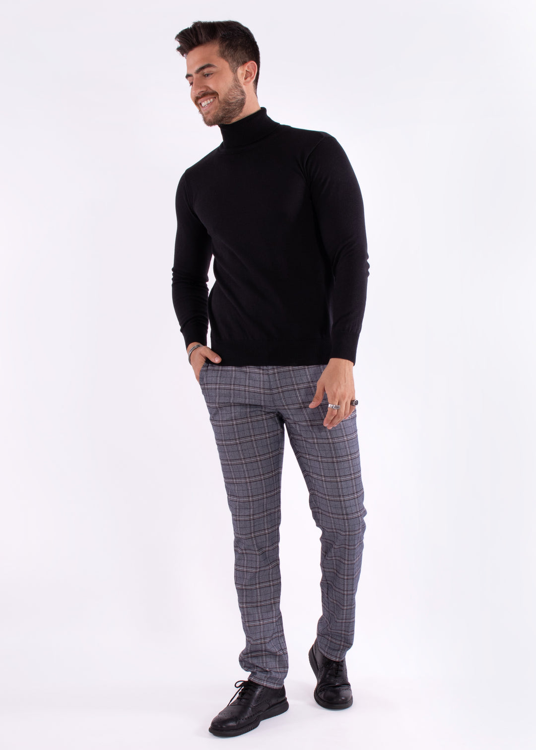 Men's Essentials Turtleneck Sweater Black – BESPOKE MODA