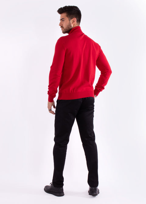 Men's Essentials Turtleneck Sweater Red