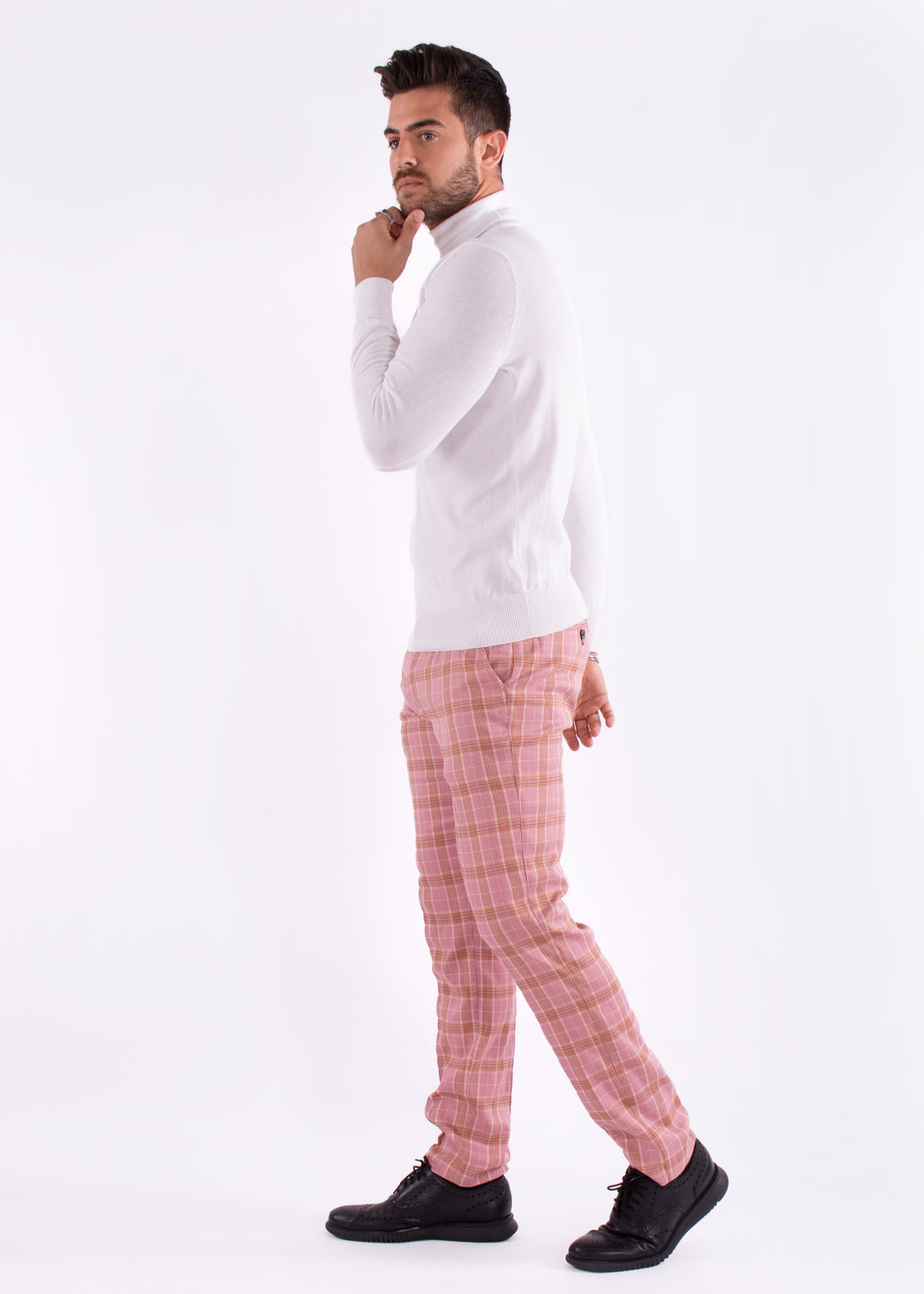 Men's Essentials Turtleneck Sweater White - Main Image