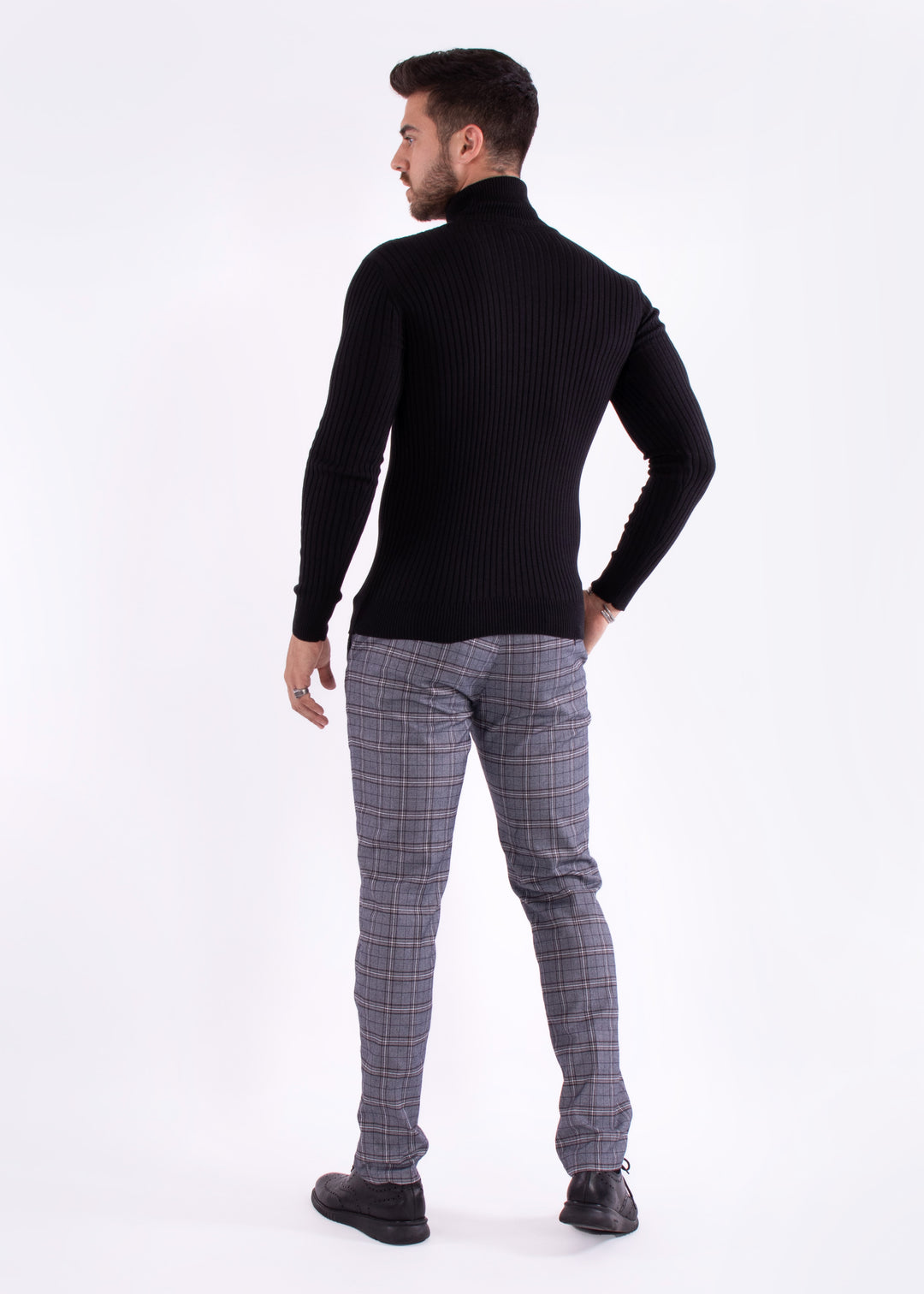 Ribbed Turtleneck Sweater