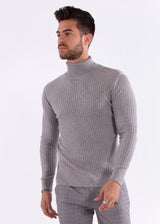 Ribbed Turtleneck Sweater