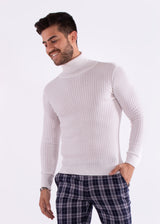 Ribbed Turtleneck Sweater