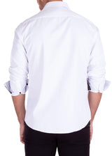 Square Microprint Long Sleeve Dress Shirt