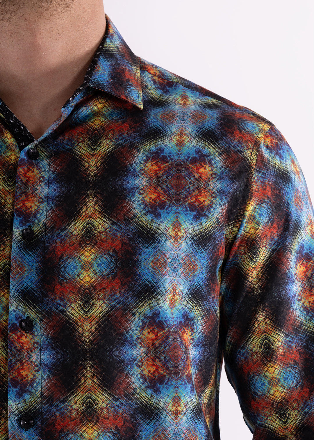 Decades Kaleidoscope Long Sleeve Dress Shirt