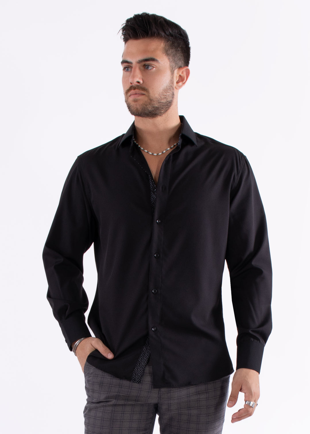 Performance Fit Long Sleeve Dress Shirt RED / LG Performance Fit Long Sleeve Dress Shirt RED / LG