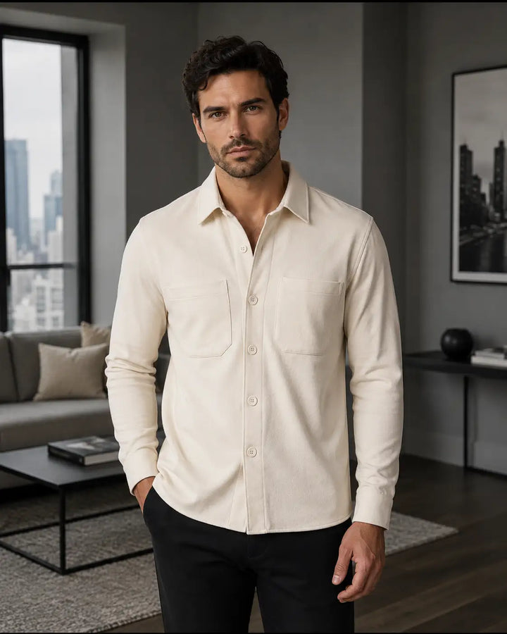 Modern Gent  - Men's Stretch Overshirt