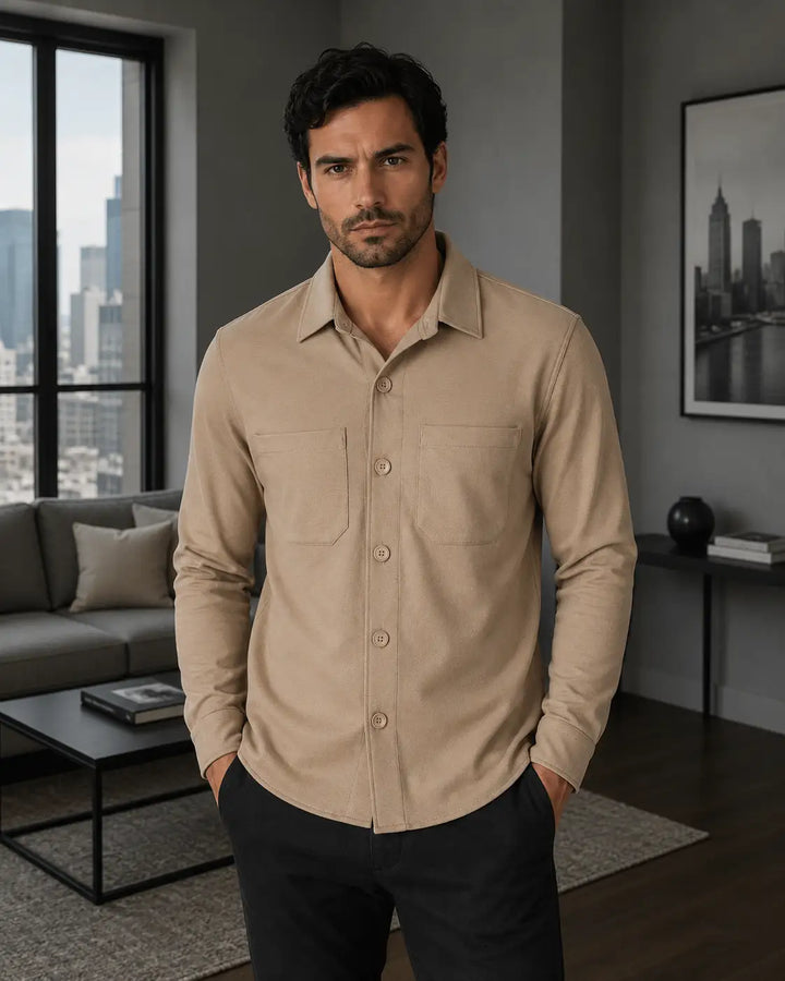 Modern Gent  - Men's Stretch Overshirt