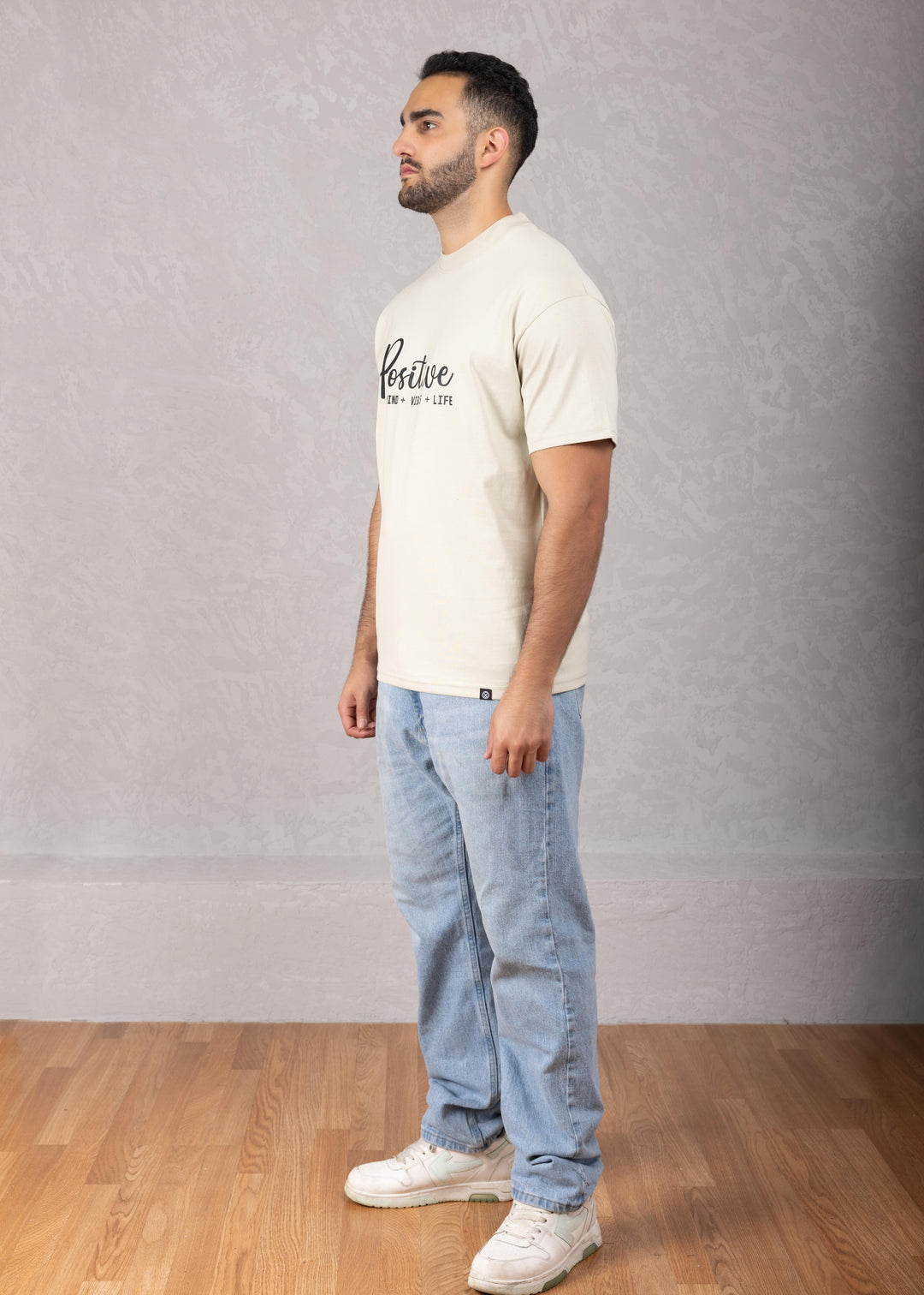 Positive Mind Vibes Life Oversized Cotton T-Shirt