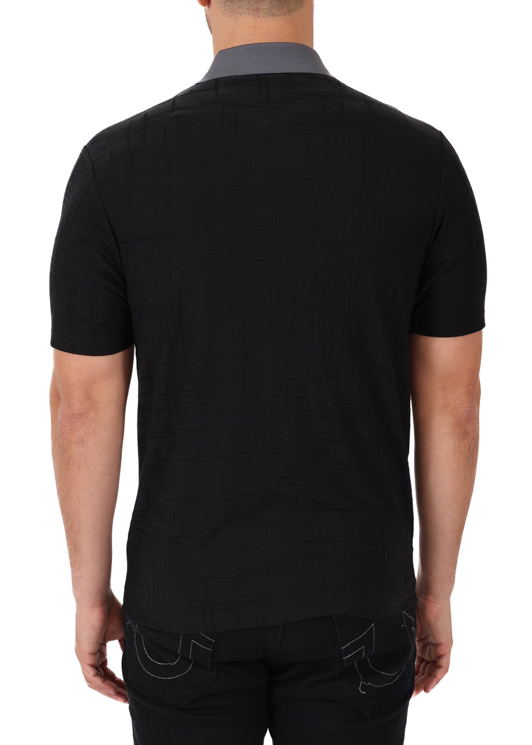 Textured Cuban Collar Polo Shirt