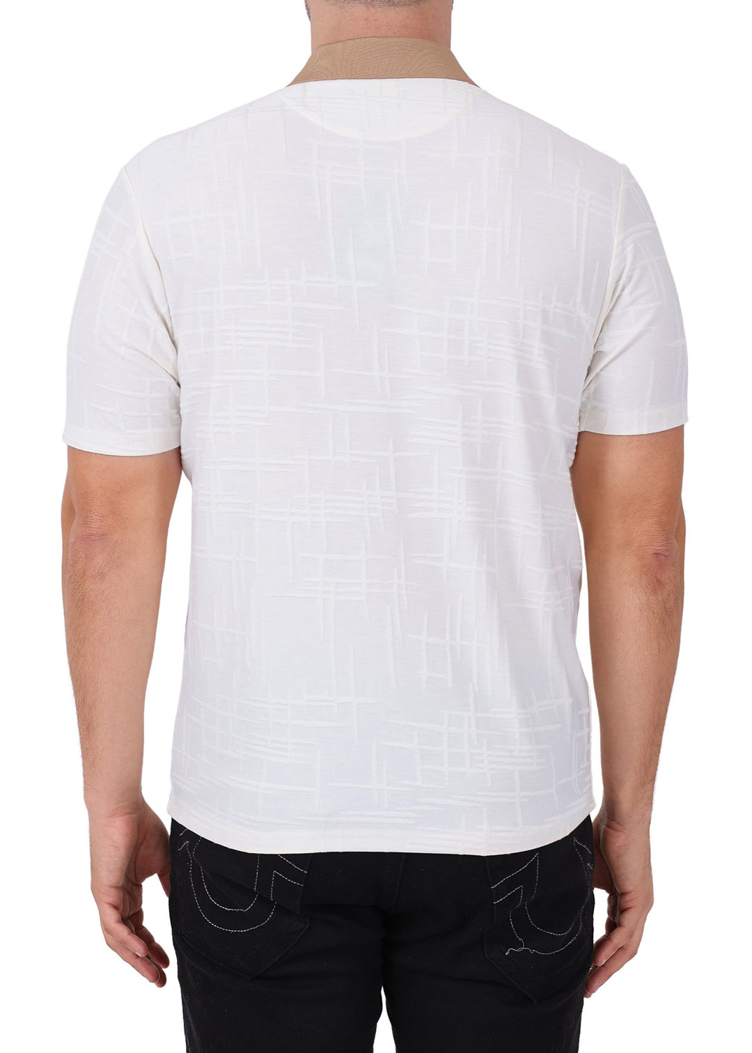 Textured Cuban Collar Polo Shirt